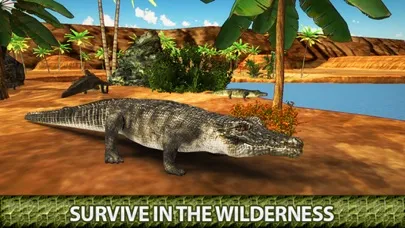 Capturas de tela do Angry Crocodile 3D Simulator - Wild Alligator