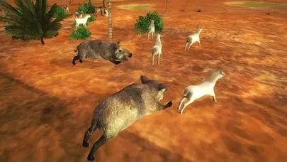 Capturas de tela do Goat Jungle Simulator - Pet Survival Game