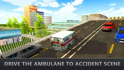 ภาพหน้าจอของ Real Ambulance Rescue Driving - Car Driver Game