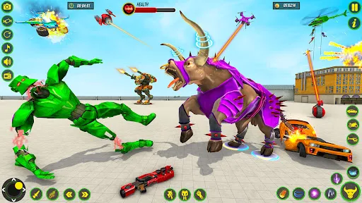 Bull Robot Car Game:Robot Game スクリーンショット