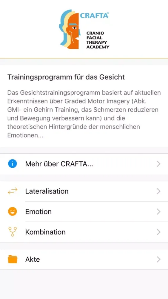 Tangkapan layar CRAFTA - Face recognition and training