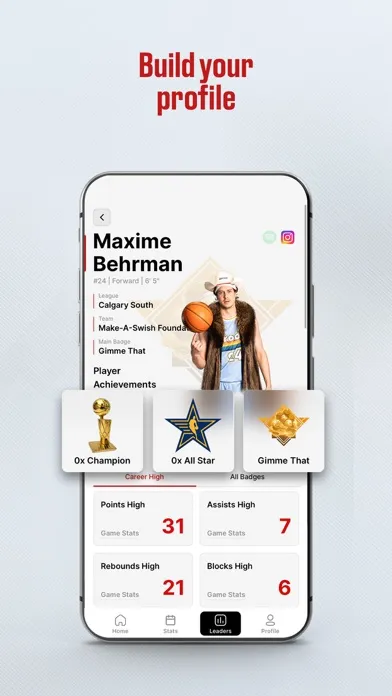ภาพหน้าจอของ Brodie: Badges, Stats, Profile