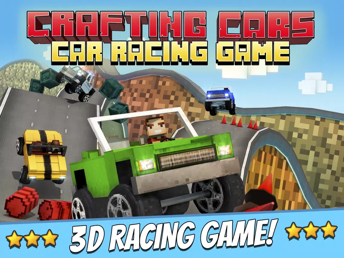 Crafting Cars . Free Hill Car Racing Game For Kids iPad  Ekran Görüntüleri