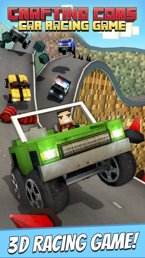 Crafting Cars . Free Hill Car Racing Game For Kids Ekran Görüntüleri