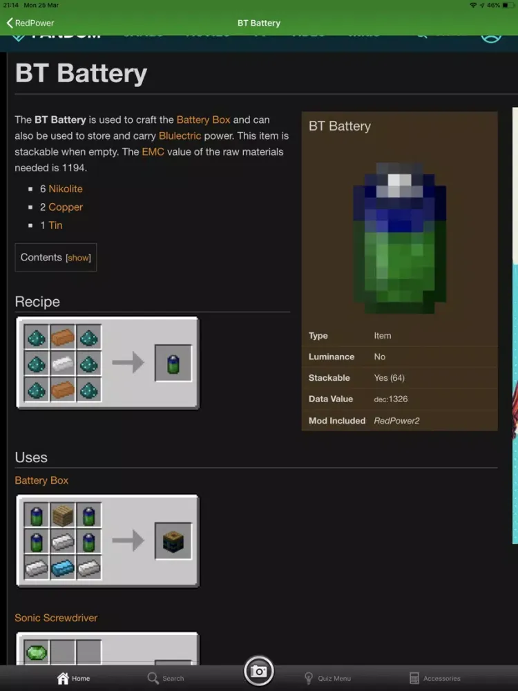 Crafting Mods for MC iPad  Ekran Görüntüleri