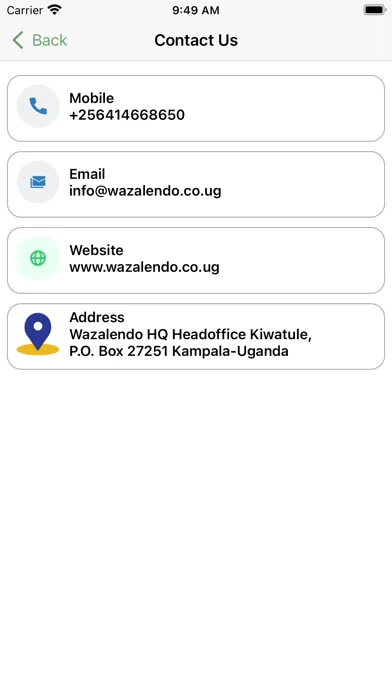 Capturas de tela do WAZA Mobile App