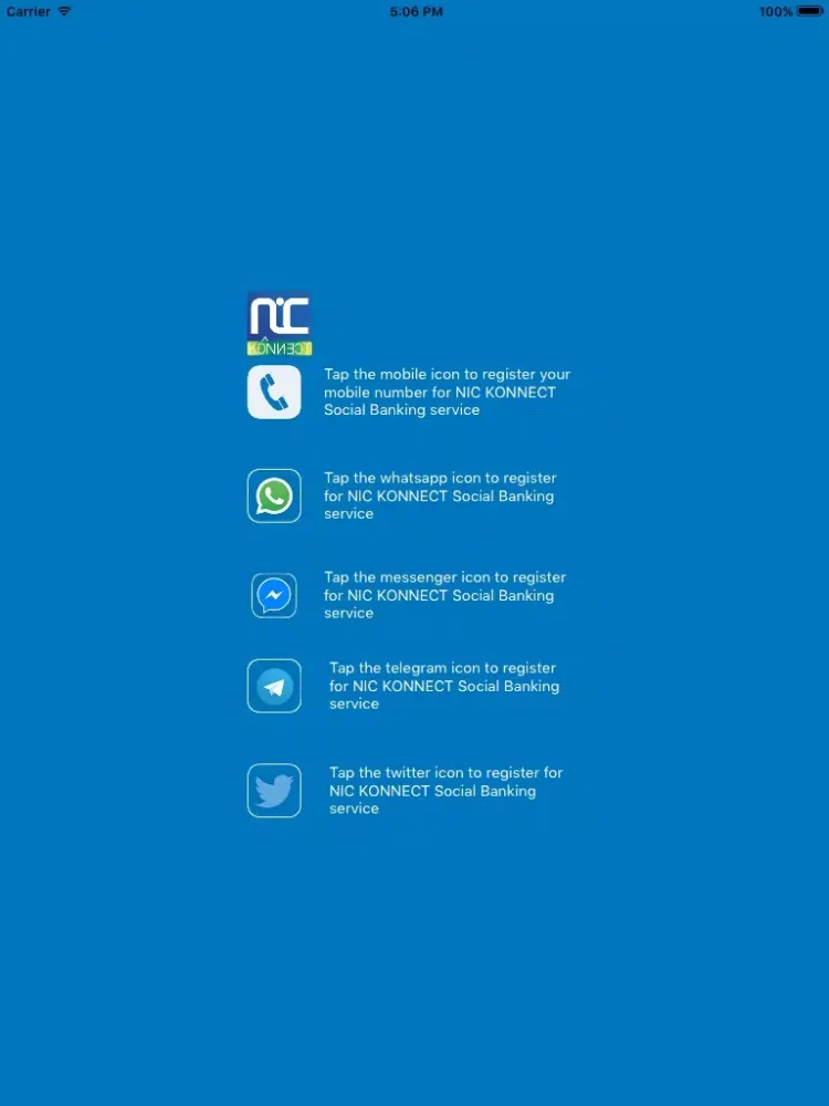 NIC KONNECT iPad  스크린샷