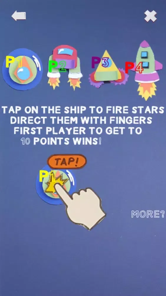 Capturas de tela do Starship Clash