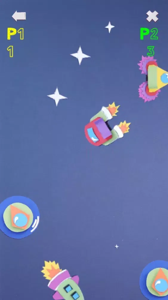Capturas de tela do Starship Clash
