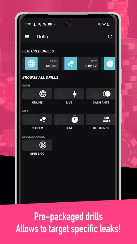 Screenshot di GTO Ranges+