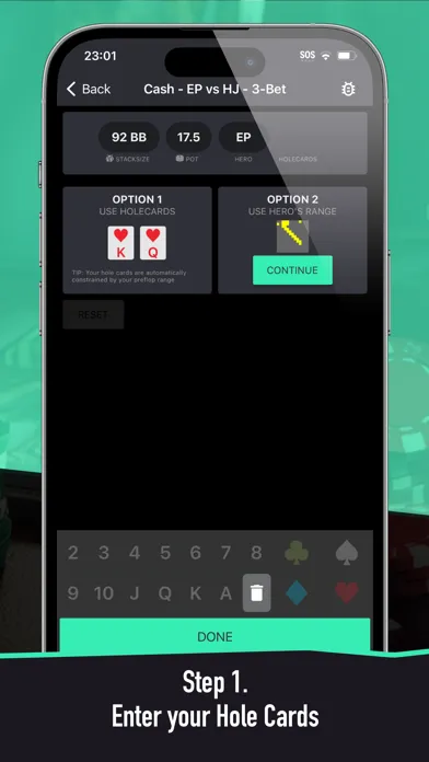 Zrzuty ekranu Poker Solver+ - GTO Lookup