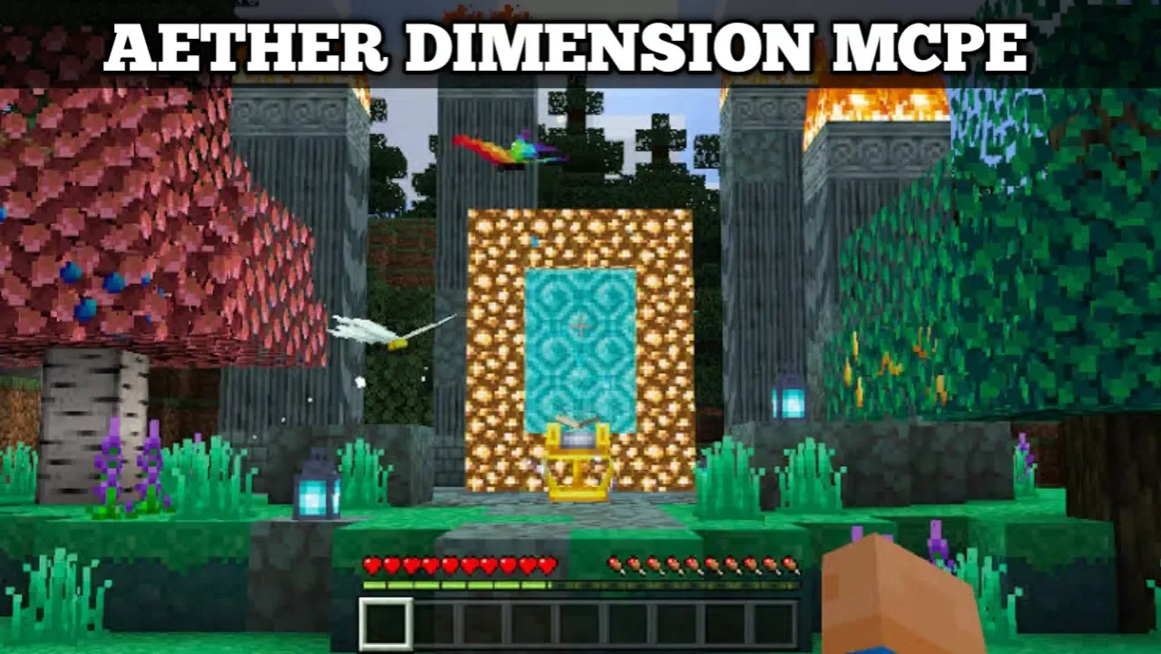 Aether Dimension Mod for MCPE Screenshots