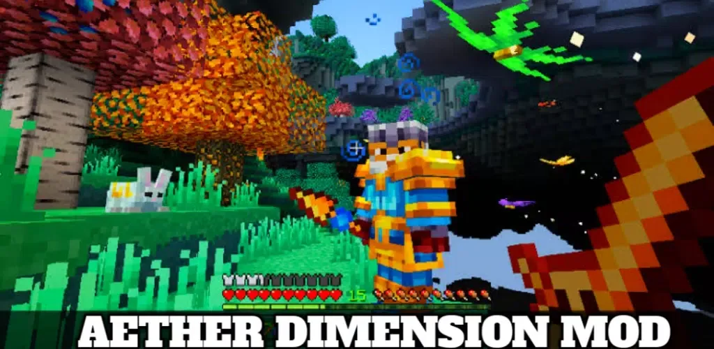 Aether Dimension Mod for MCPE Screenshots