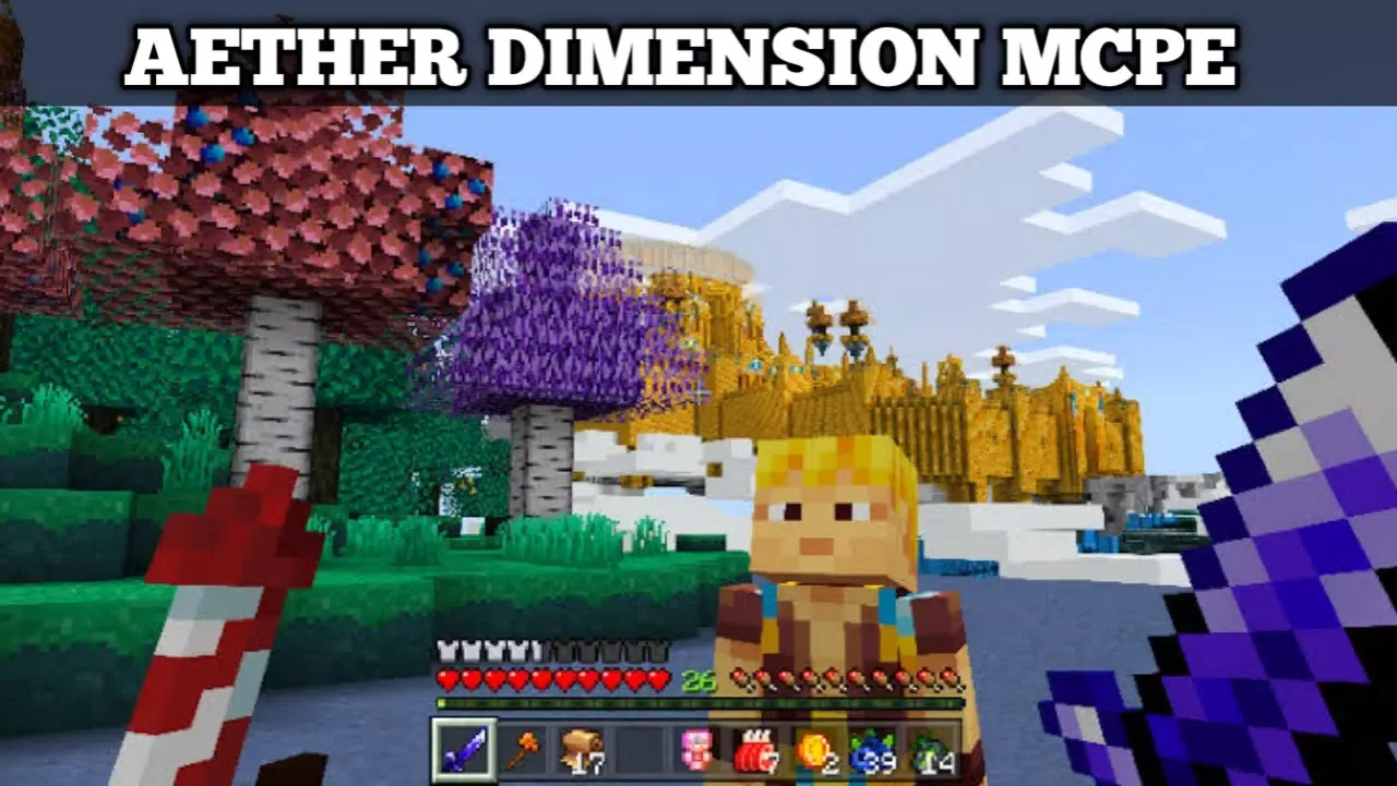 Aether Dimension Mod for MCPE Screenshots