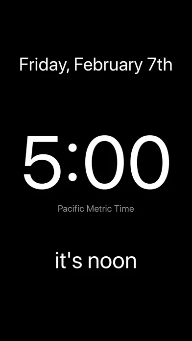 Screenshot di The Metric Clock