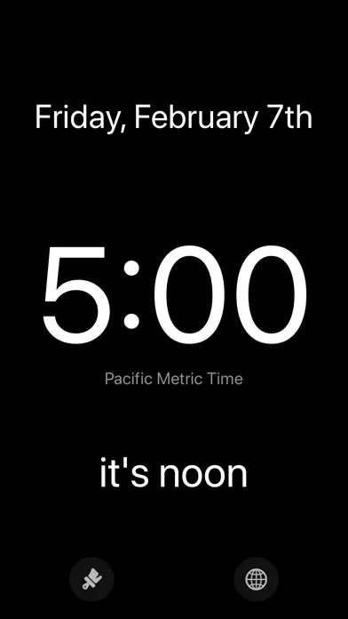 Screenshot di The Metric Clock