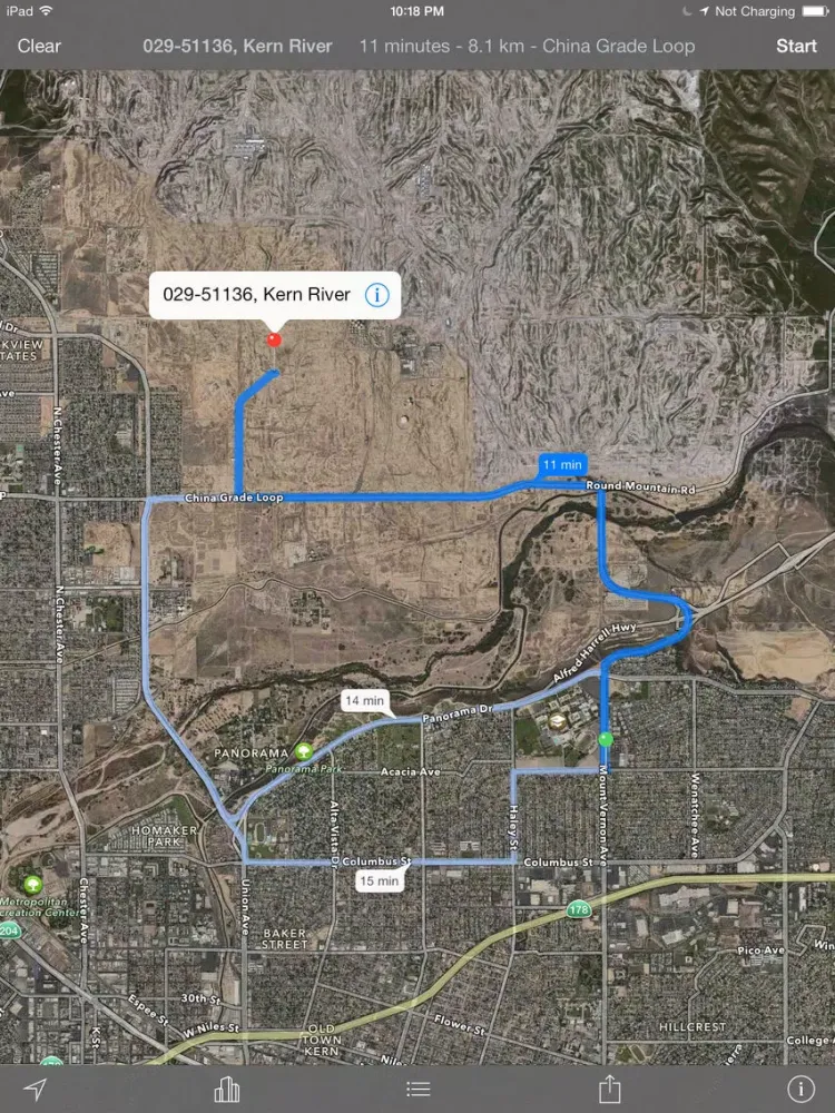 ภาพหน้าจอของ California Oil Well Locator iPad 