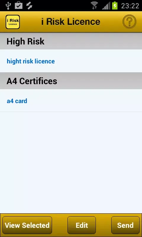 i Risk Licence Ekran Görüntüleri