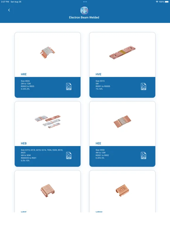 ภาพหน้าจอของ HTR Resistor Finder iPad 
