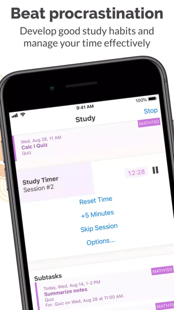 Capturas de tela do Chipper: School Planner