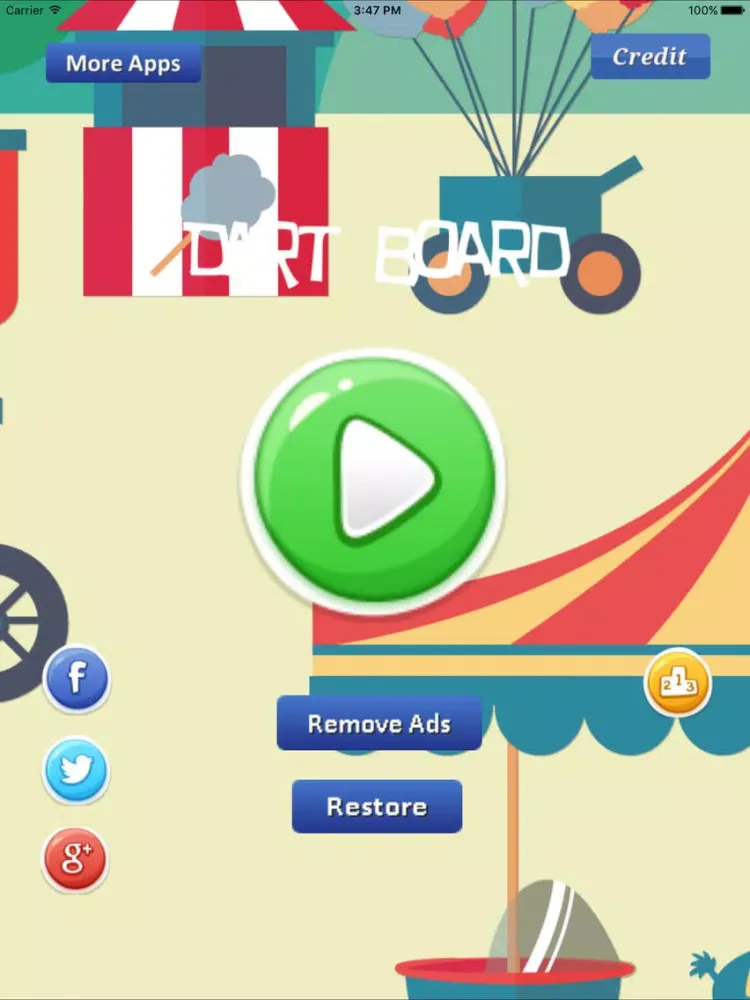 Dart Board Free iPad  스크린샷