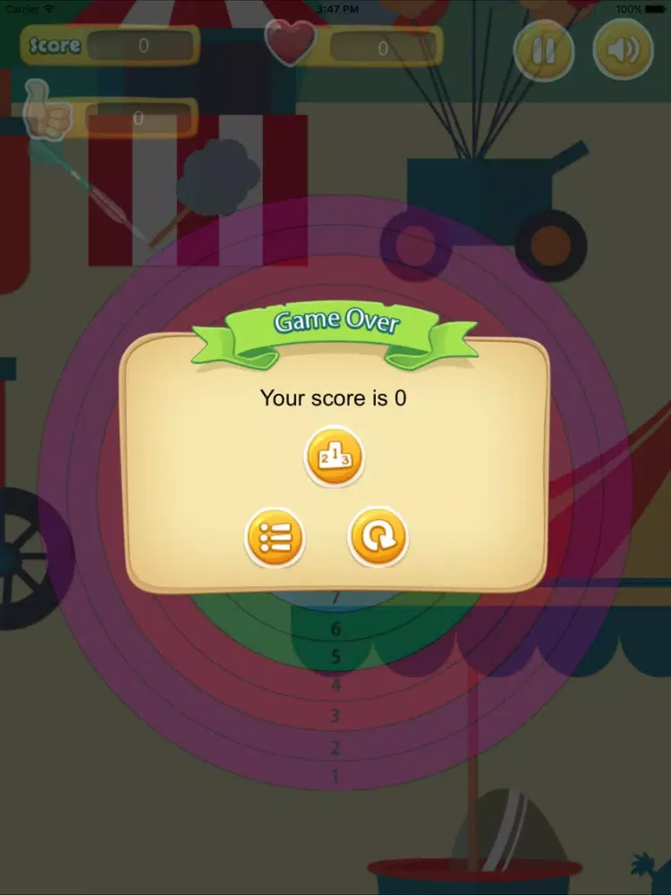 Dart Board Free iPad  스크린샷