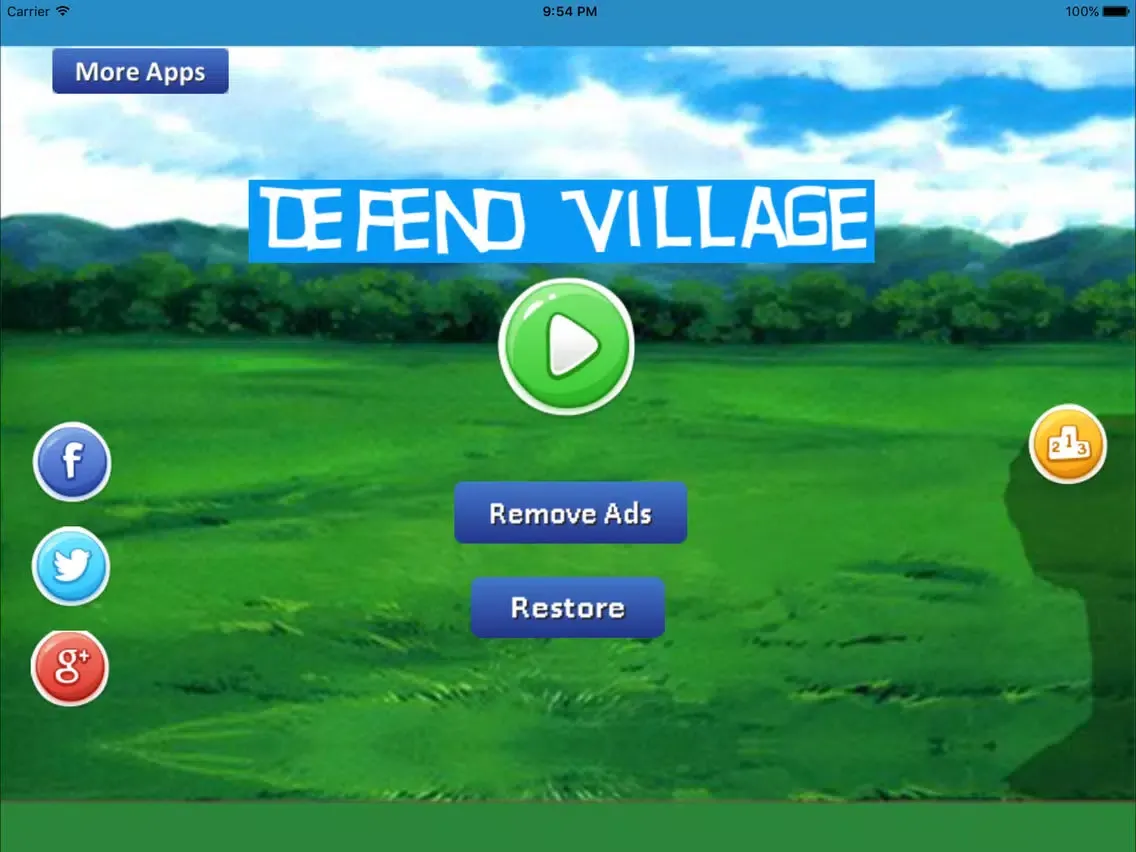 Ảnh chụp màn hình của Defend Village iPad 