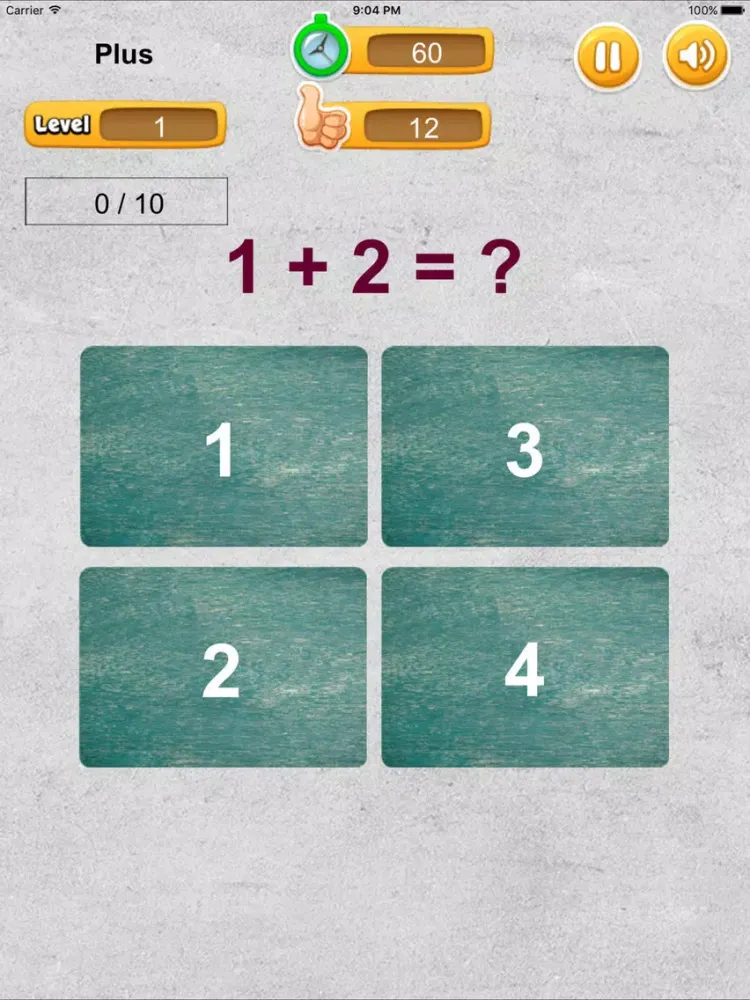 Equation Quiz iPad 应用截图