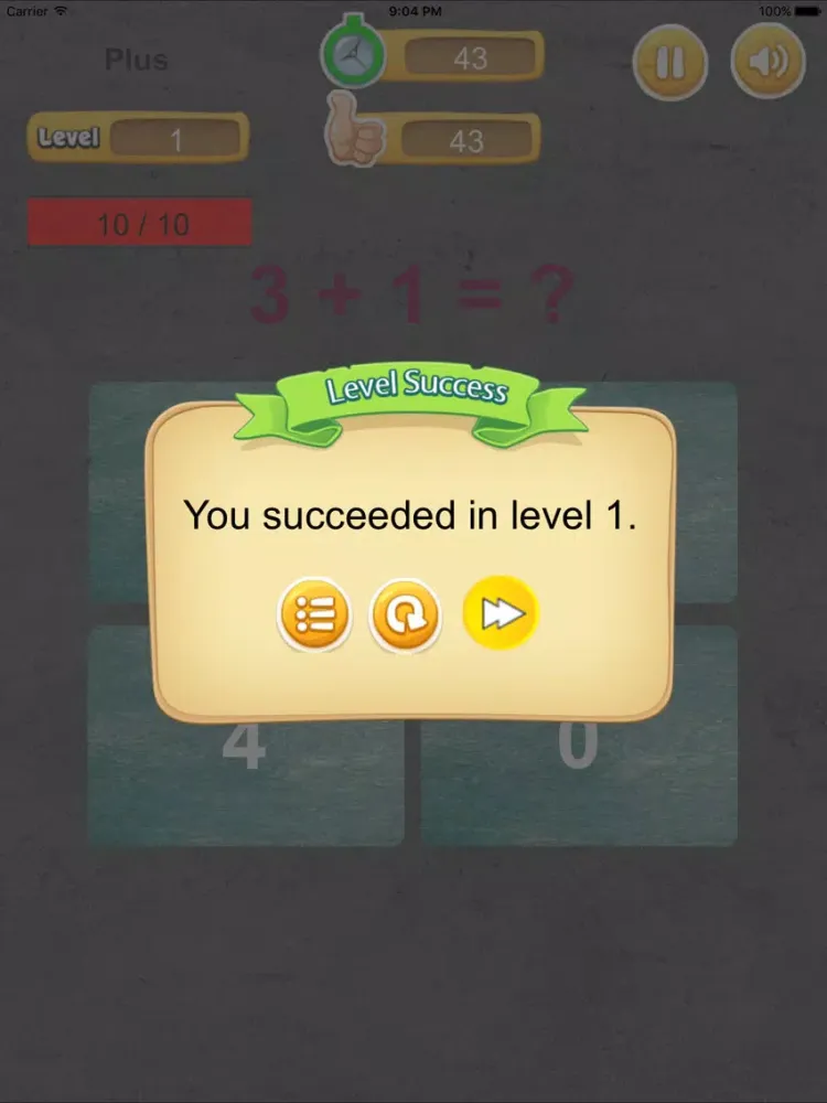 Equation Quiz iPad 应用截图