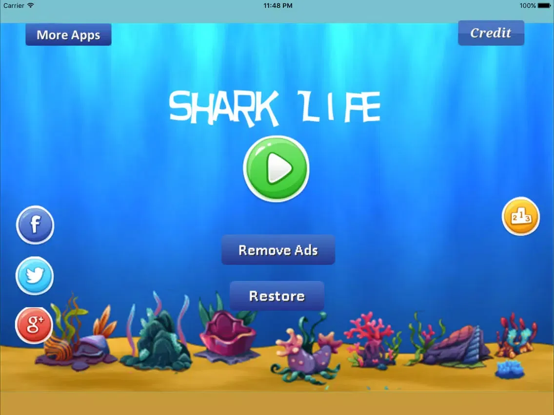 ภาพหน้าจอของ Shark Life iPad 