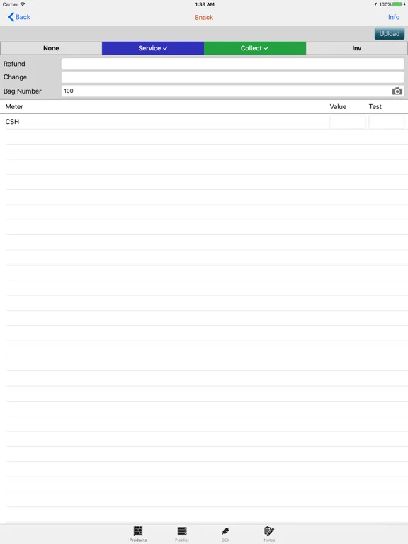 Tangkapan layar Route Driver iPad 