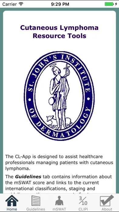 Cutaneous Lymphoma Resource Tools Screenshots