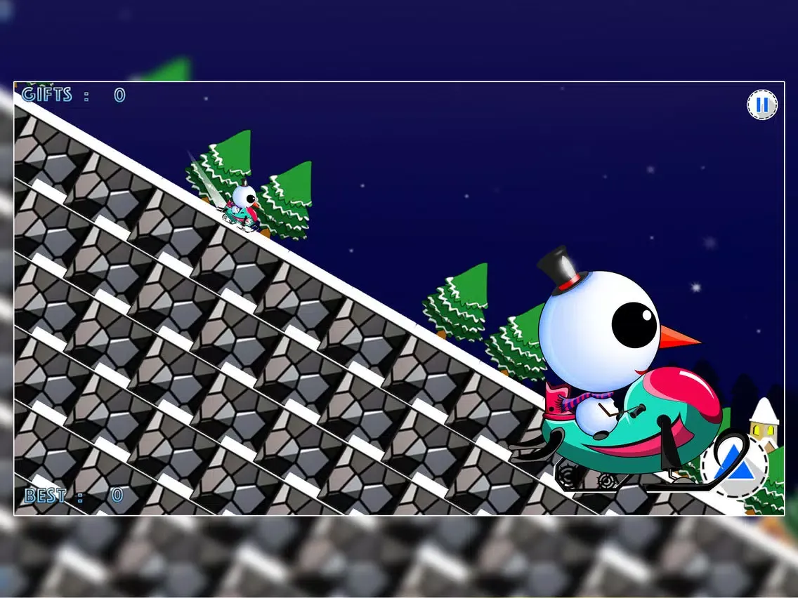 Iceberg the Cute Snow Man : The Fun Free Winter Race Game - Free Edition iPad  Screenshots
