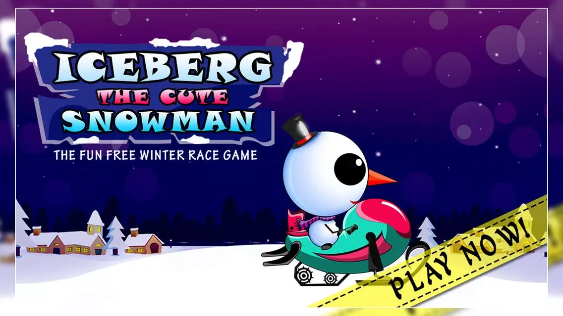 Iceberg the Cute Snow Man : The Fun Free Winter Race Game - Free Edition Screenshots
