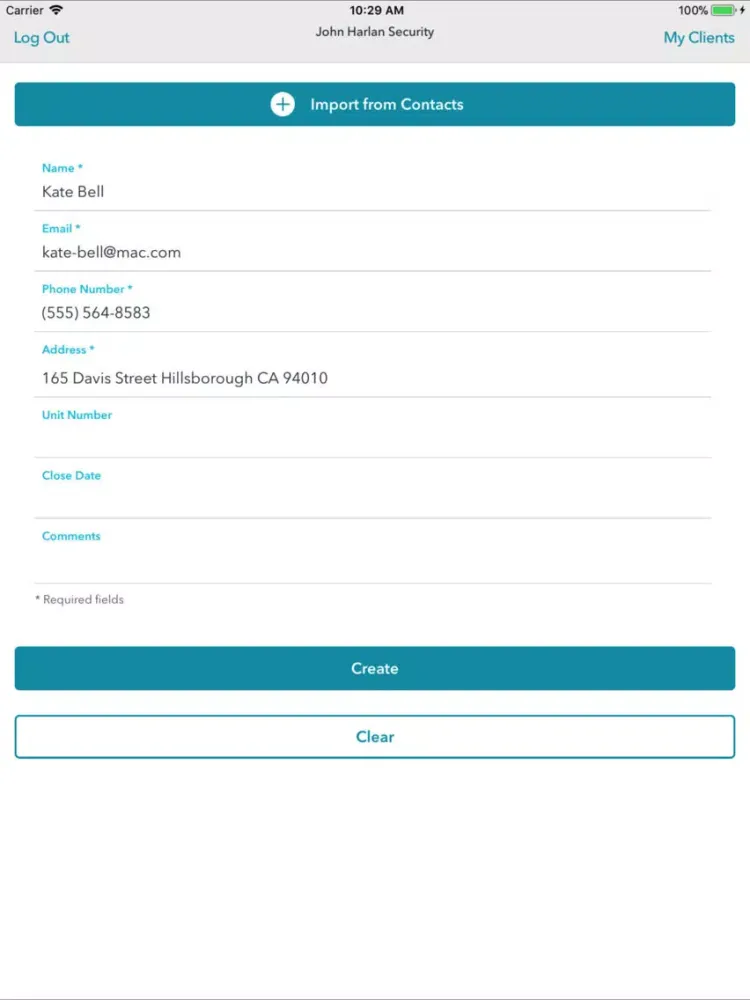 Screenshot di My Utilities Affiliates iPad 