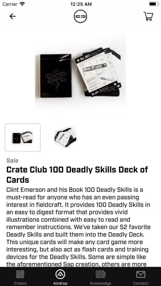 Tangkapan skrin Crate Club