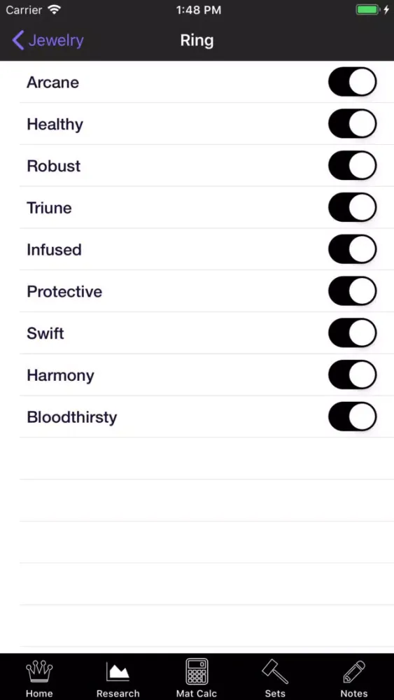 Ảnh chụp màn hình của Research Tracker Lite for ESO
