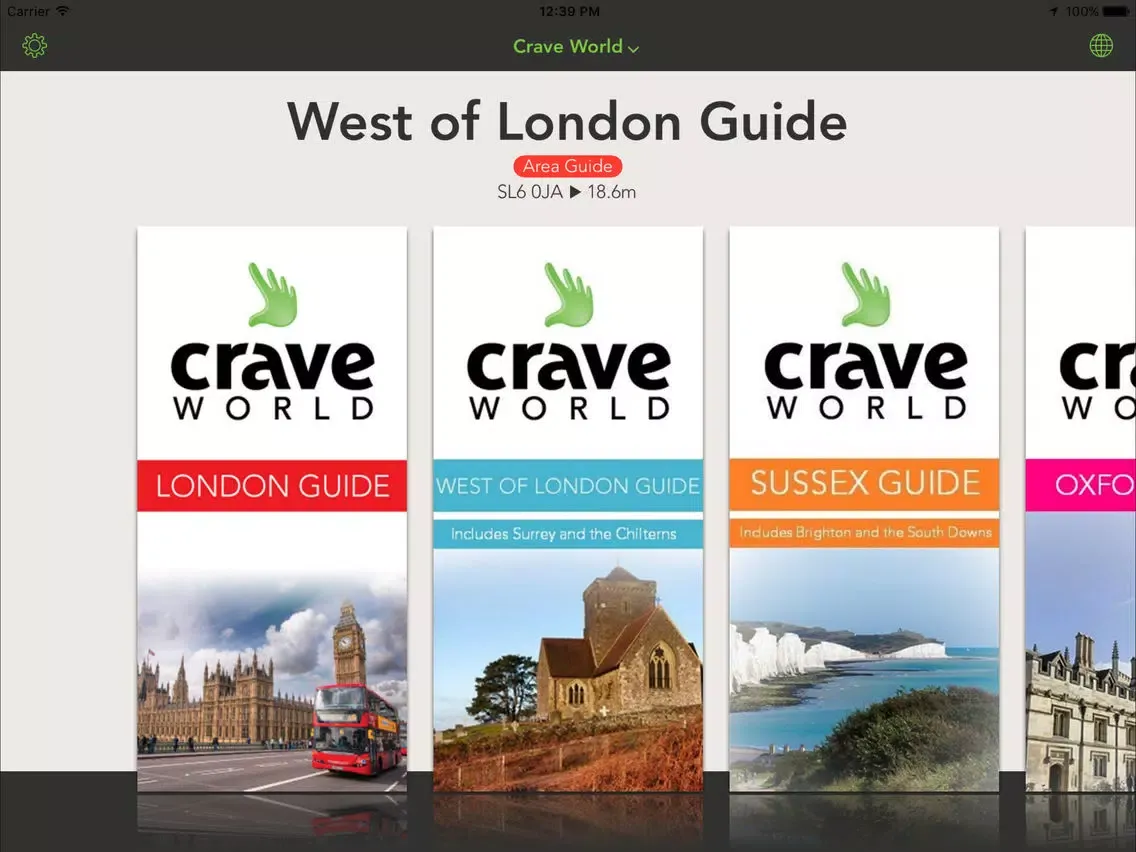 Crave World iPad  Ekran Görüntüleri
