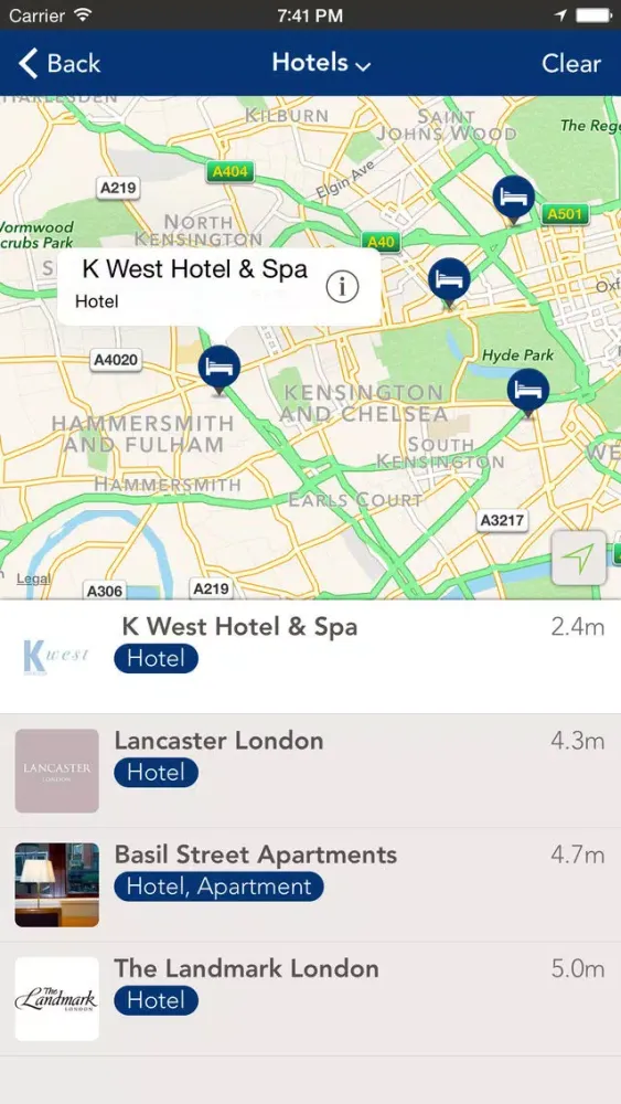 LondonStay Ekran Görüntüleri