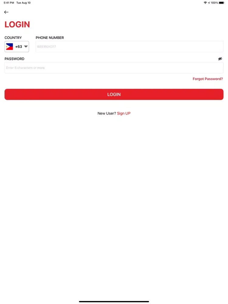 Crave User iPad 应用截图