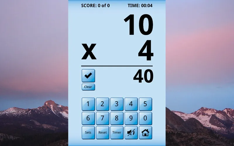 Captures d'écran de Math Whiz Flash Cards