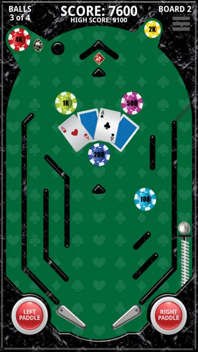 Tangkapan layar Mini Pinball 4 Of A Kind