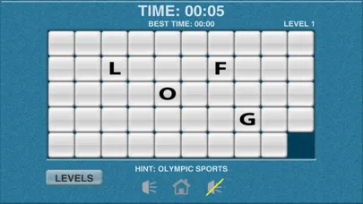 Capturas de tela do Sports Word Slide Puzzle Fun