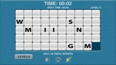 Capturas de tela do Sports Word Slide Puzzle Fun