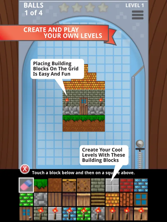 Capturas de pantalla de Pinball Block Breaker Craft! iPad 