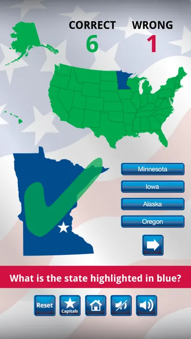 Best US States & Capitals Quiz স্ক্রিনশট