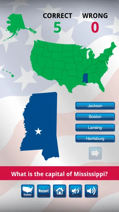 Best US States & Capitals Quiz স্ক্রিনশট