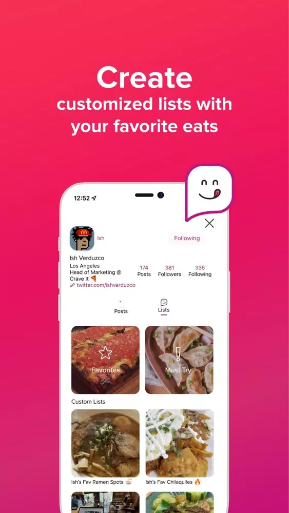 Crave It: A Social Food App スクリーンショット