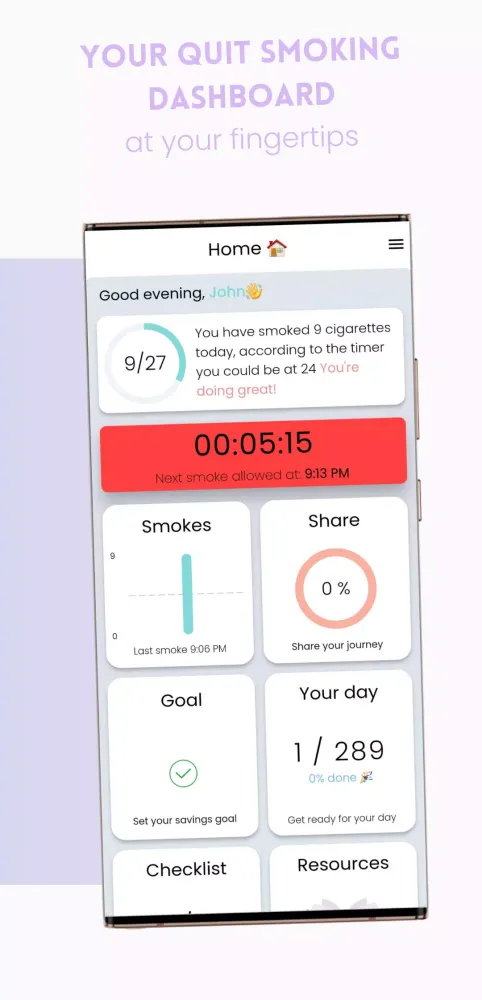 Screenshot di CLM - Quit Smoking Gradually