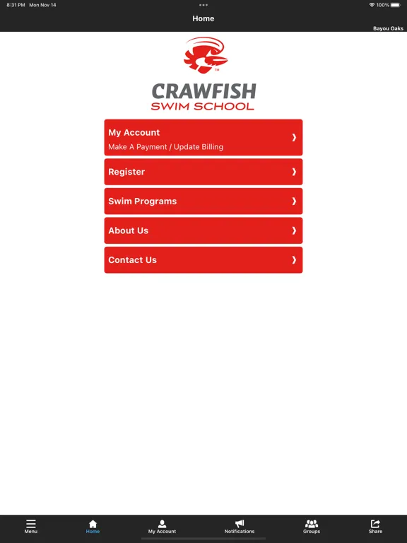 تصاویر Crawfish Swim School iPad 